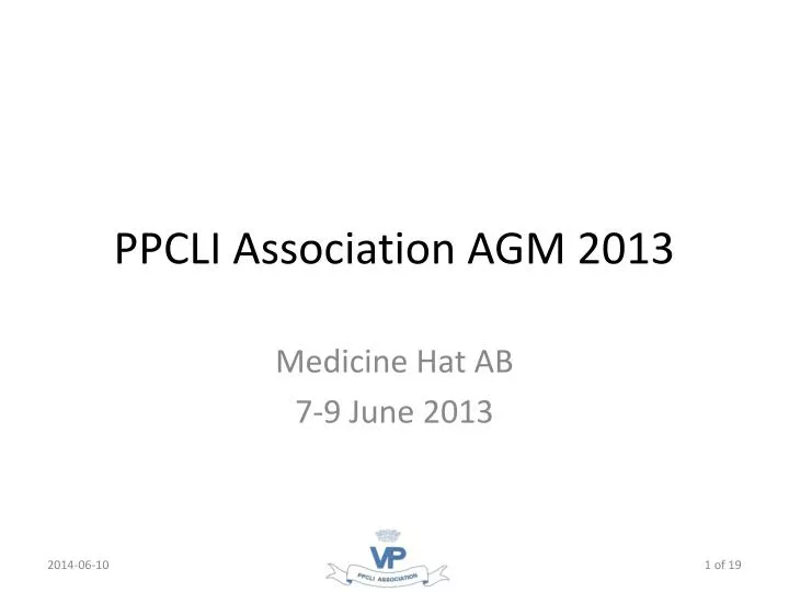 ppcli association agm 2013