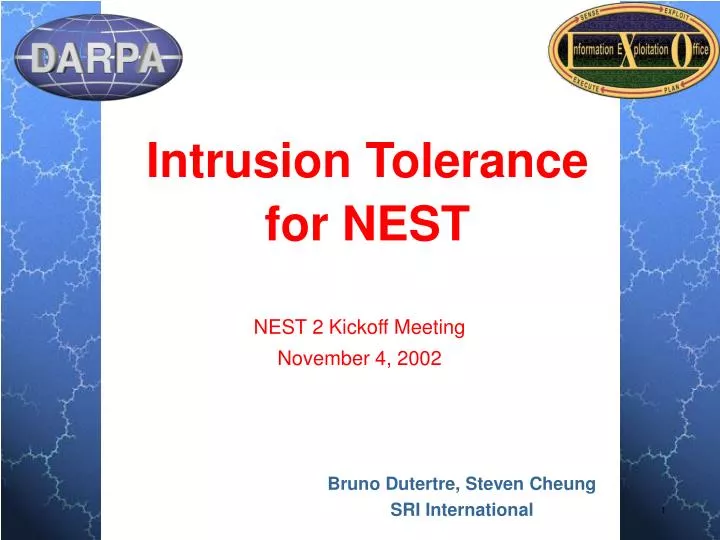 intrusion tolerance for nest