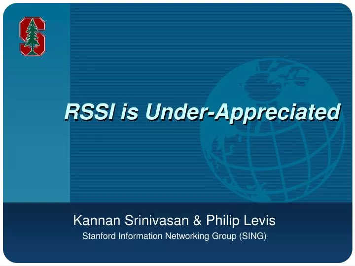 rssi is under appreciated