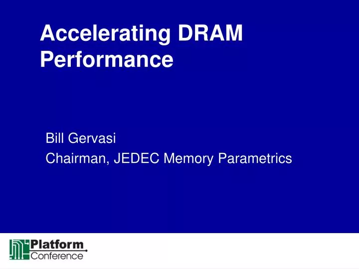 accelerating dram performance