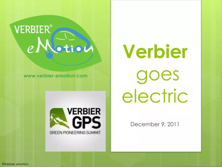 verbier goes electric