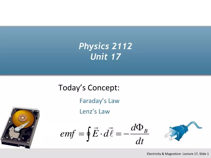 physics 2112 unit 17