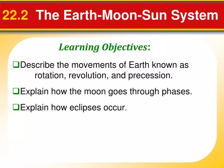 22 2 the earth moon sun system