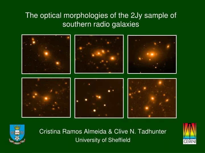the optical morphologies of the 2jy sample of southern radio galaxies