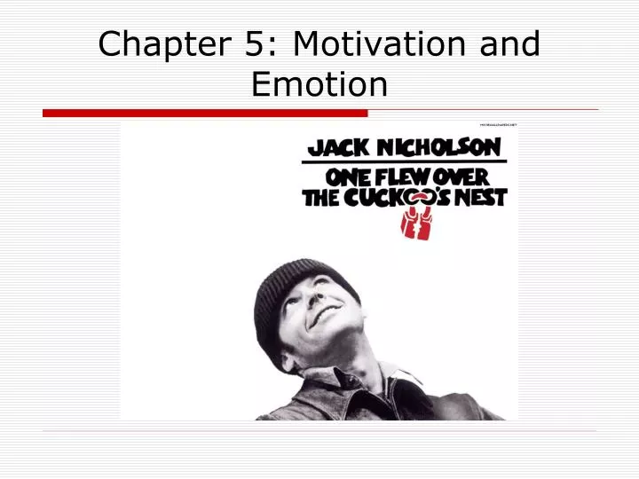 chapter 5 motivation and emotion