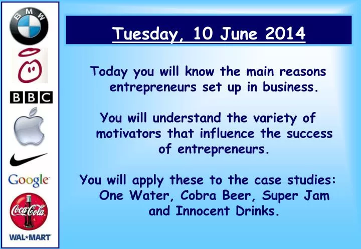 tuesday 10 june 2014