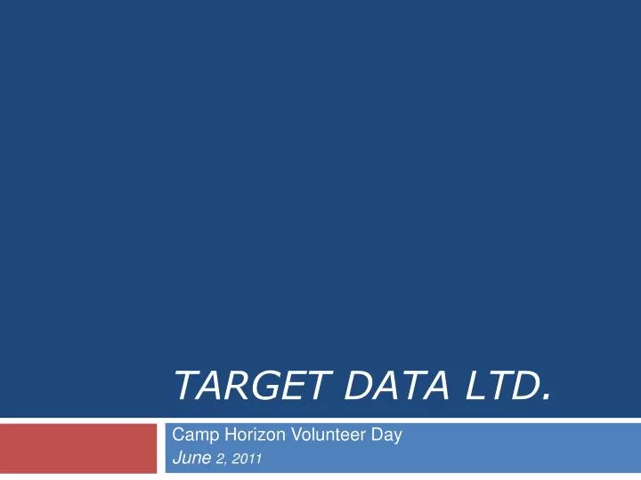target data ltd
