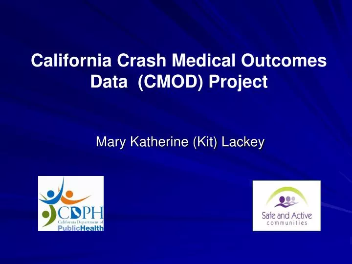 california crash medical outcomes data cmod project