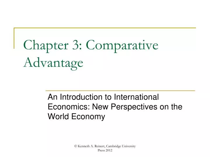 chapter 3 comparative advantage
