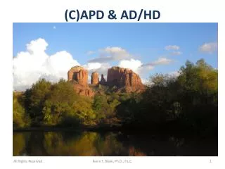 (C)APD &amp; AD/HD