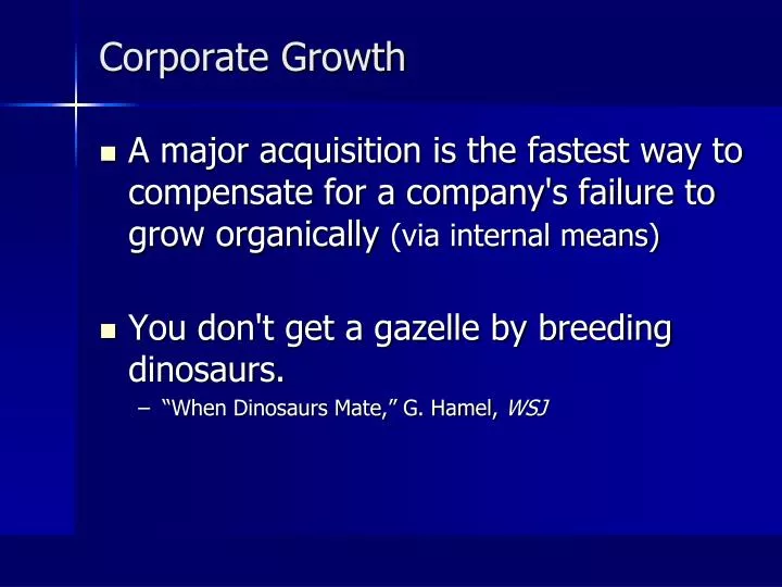 corporate growth