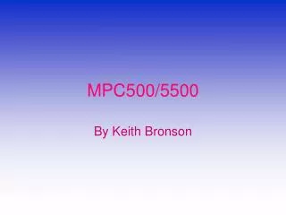 MPC500/5500