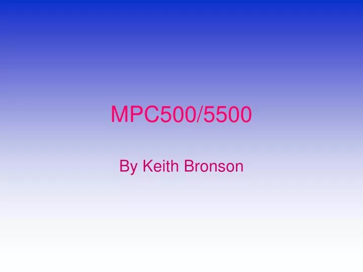mpc500 5500