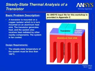 Steady-State Thermal Analysis of a Transistor