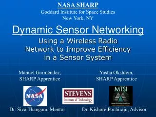 Dynamic Sensor Networking