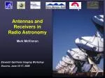 Antennas and Receivers in Radio Astronomy