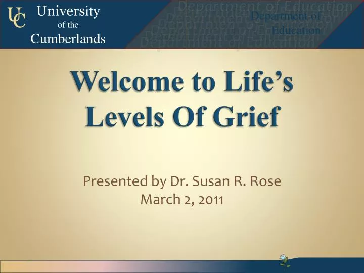 welcome to life s levels of grief