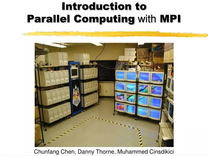 introduction to parallel computing with mpi
