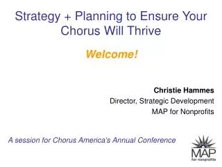 Strategy + Planning to Ensure Your Chorus Will Thrive