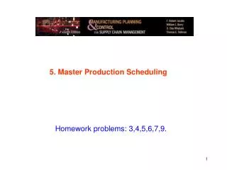 5. Master Production Scheduling
