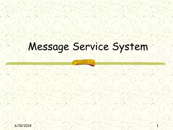 message service system