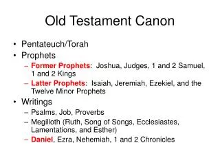 Old Testament Canon