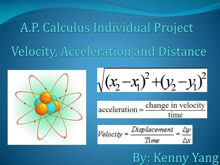 velocity acceleration and distance