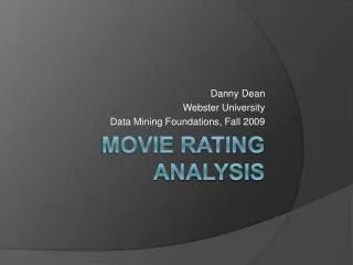 Movie Rating Analysis