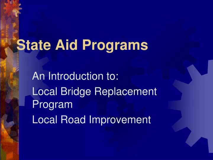 state aid programs