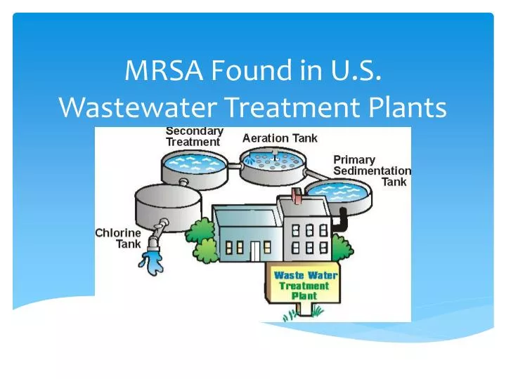 mrsa found in u s wastewater treatment plants