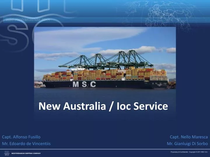 new australia ioc service