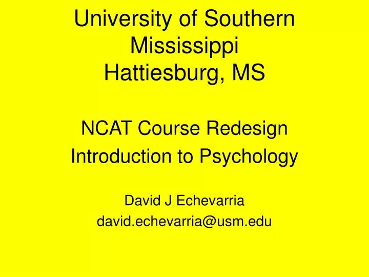 university of southern mississippi hattiesburg ms
