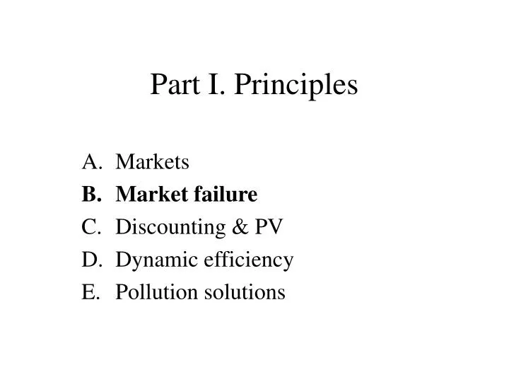 part i principles