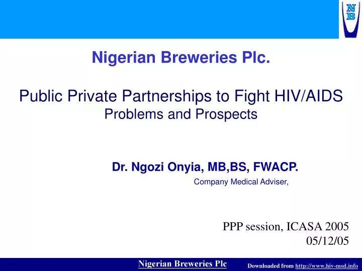 nigerian breweries plc public private partnerships to fight hiv aids problems and prospects