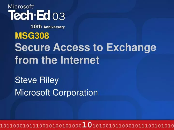 msg308 secure access to exchange from the internet
