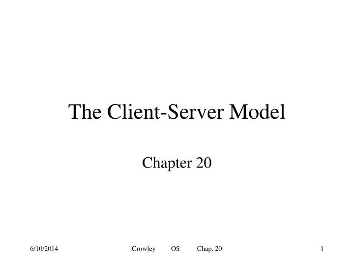 the client server model