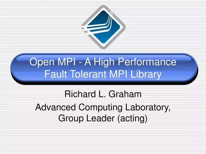 open mpi a high performance fault tolerant mpi library