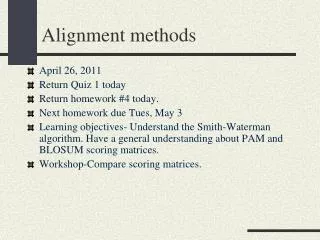 Alignment methods