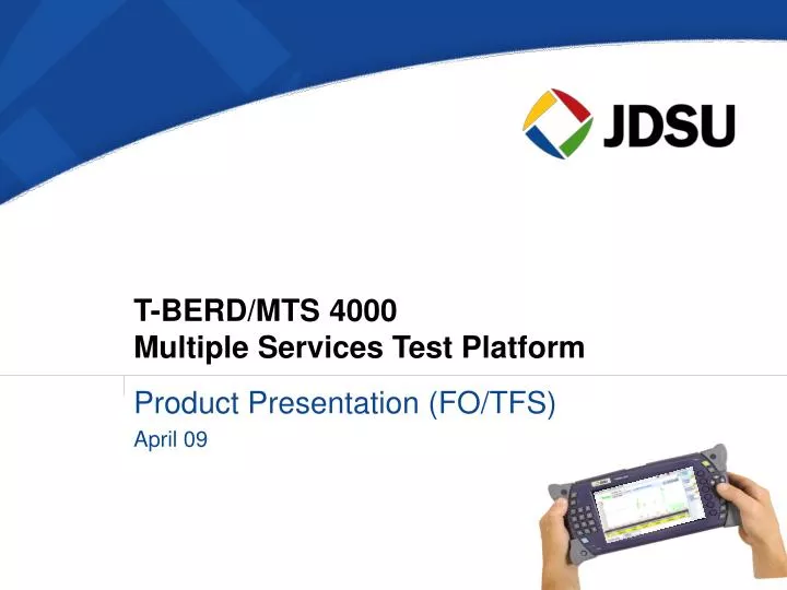 t berd mts 4000 multiple services test platform