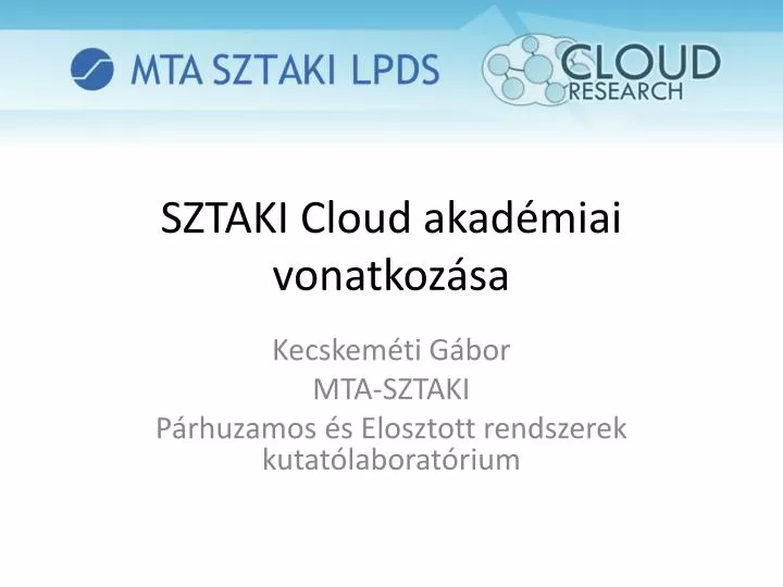 sztaki cloud akad miai vonatkoz sa