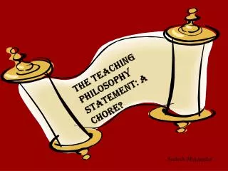 The Teaching Philosophy Statement: A Chore?
