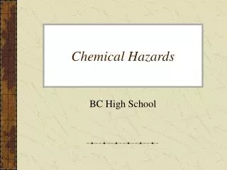 Chemical Hazards