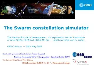The Swarm constellation simulator