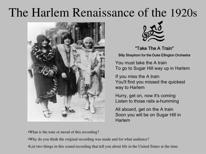 the harlem renaissance of the 1920s