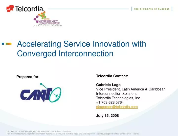 accelerating service innovation with converged interconnection