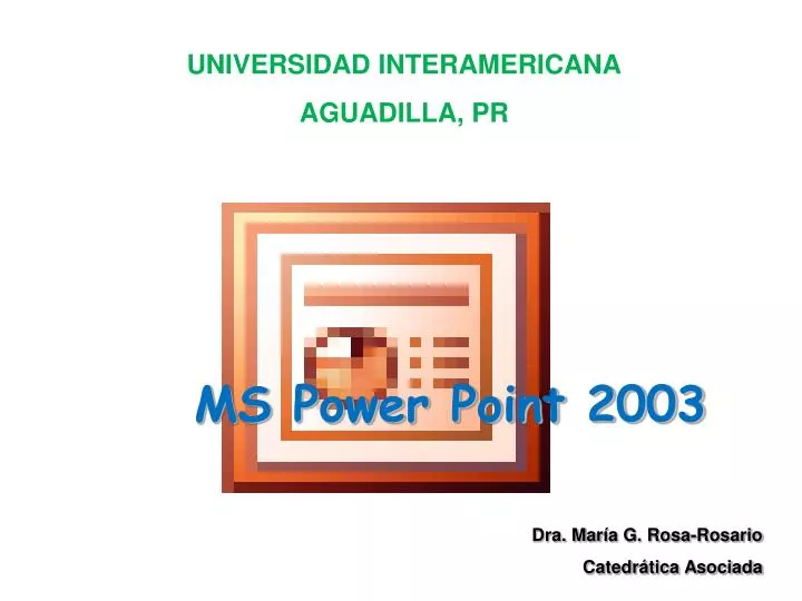 ms power point 2003
