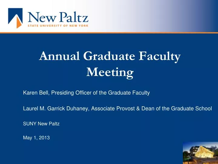 annual graduate faculty meeting