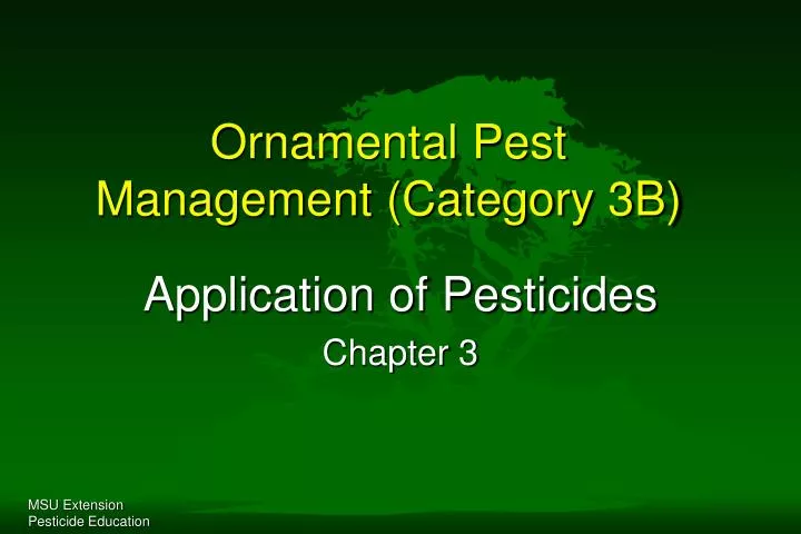 ornamental pest management category 3b