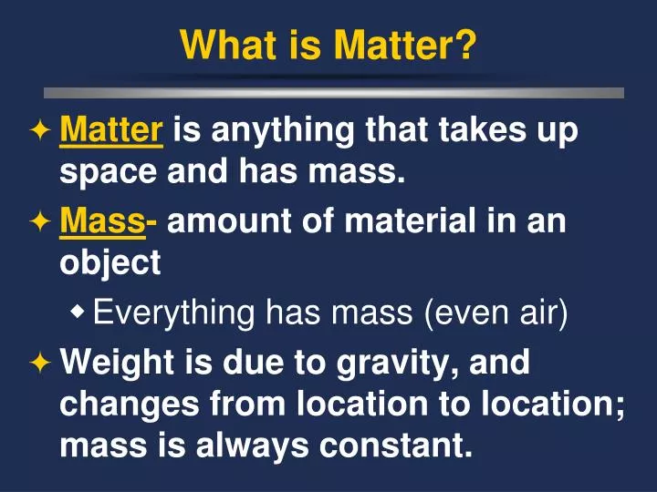 what is matter