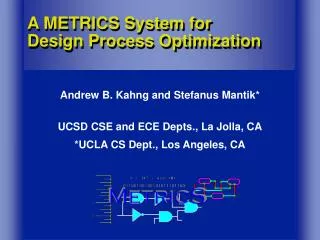 A METRICS System for Design Process Optimization
